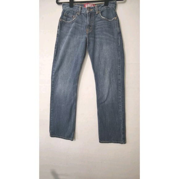 Levi's Other - Levis 514 Red Tab Slim Straight Mens Medium Wash Jeans Size 27x27 100%‎ Cotton